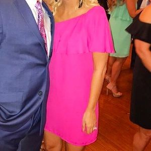 Naked Zebra one shoulder dress